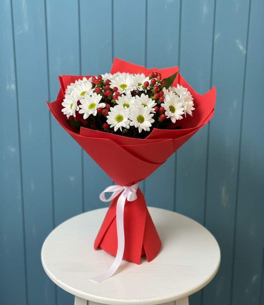 Букет цветов из: Хризантемы в Звенигово