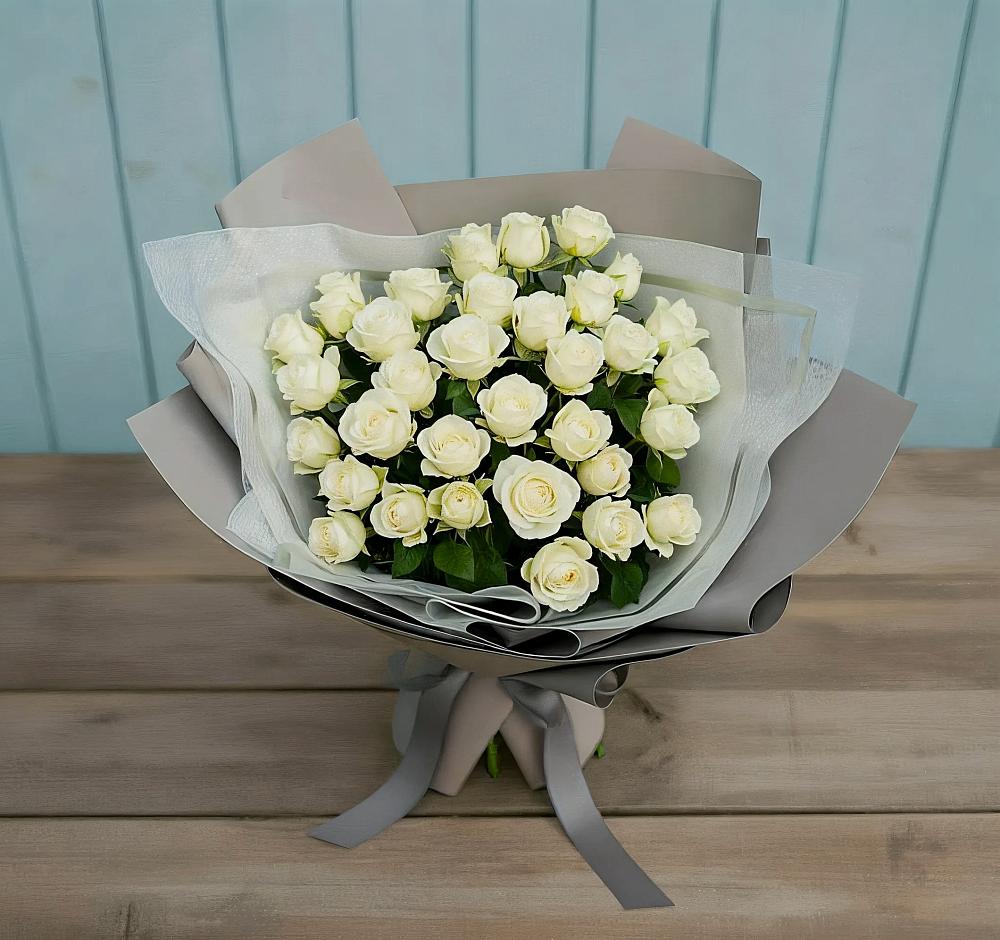 Букет Белоснежная нежность в Звенигово