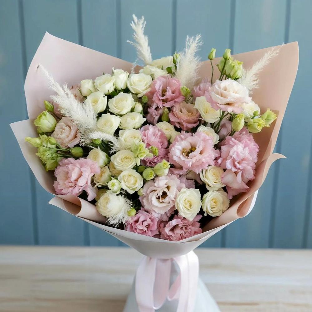 Букет цветов из: Альстромерии и Розы в Звенигово