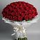 Букет 101 Красная роза Блэк Мэджик в Звенигово
