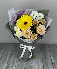 Букет цветов из:  Розы, Герберы и Хризантемы в Звенигово