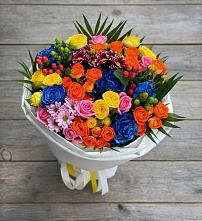 Букет цветов из:  Розы и Хризантемы в Звенигово