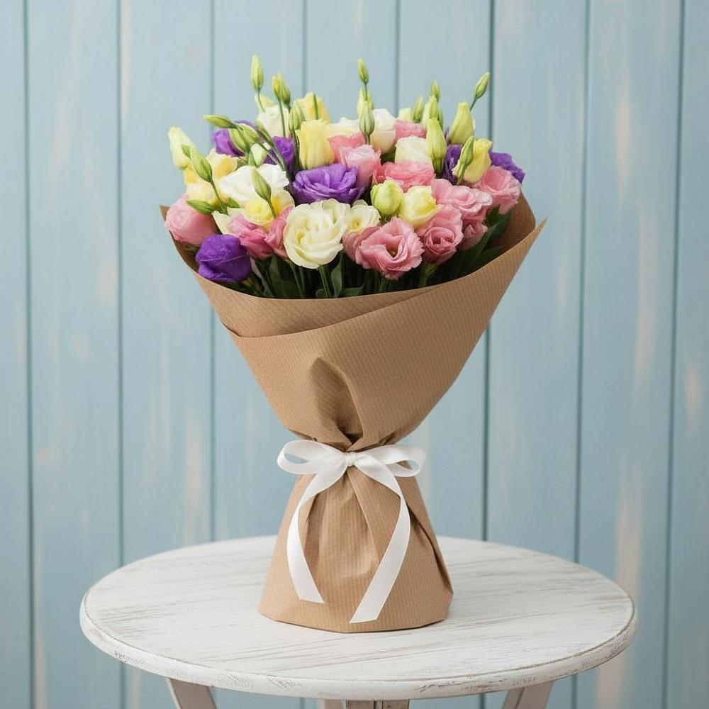 Букет цветов из: Лизиантусы в Звенигово