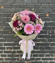 Букет цветов из:  Герберы и Хризантемы в Звенигово