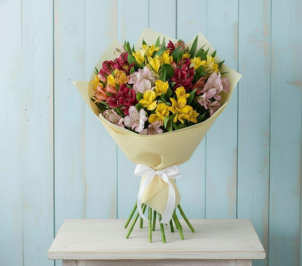 Букет цветов из: Альстромерии в Звенигово