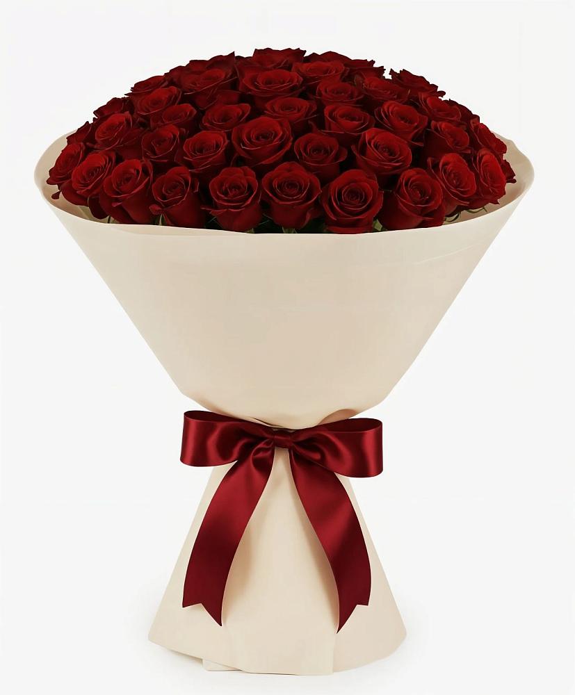 Букет 101 Бордовая роза Блэк Бакарра в Звенигово