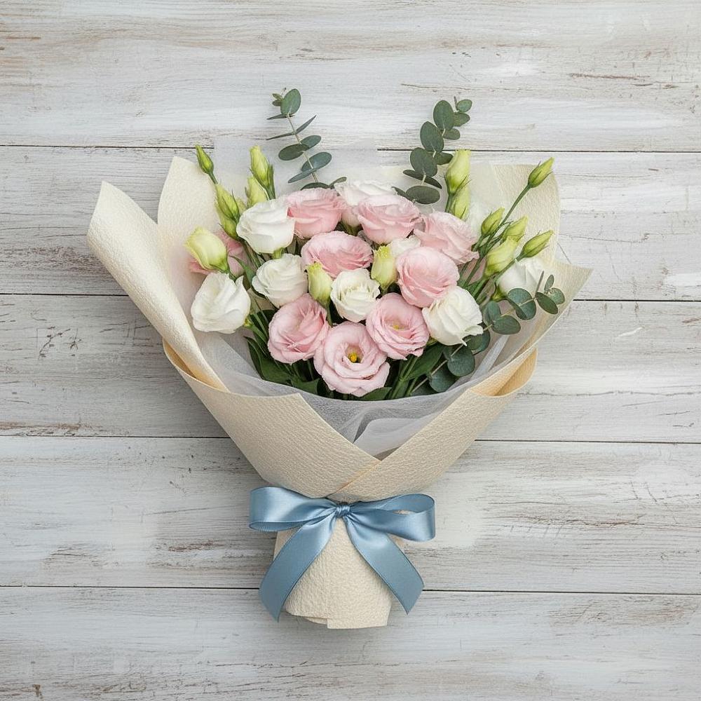 Букет цветов из: Лизиантусы в Звенигово